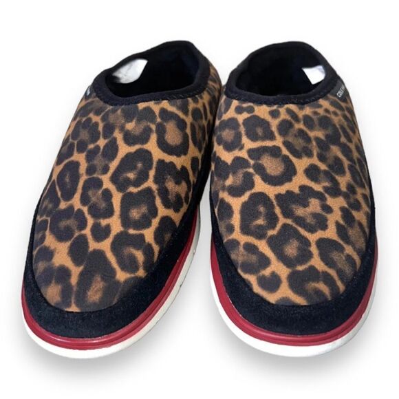 Cole Haan Generation Zerogrand Dweller Shearling Slipper Leopard Women's 7 - Picture 3 of 11